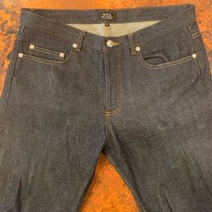 APC New Standard Raw Indigo Selvedge Denim Size 32